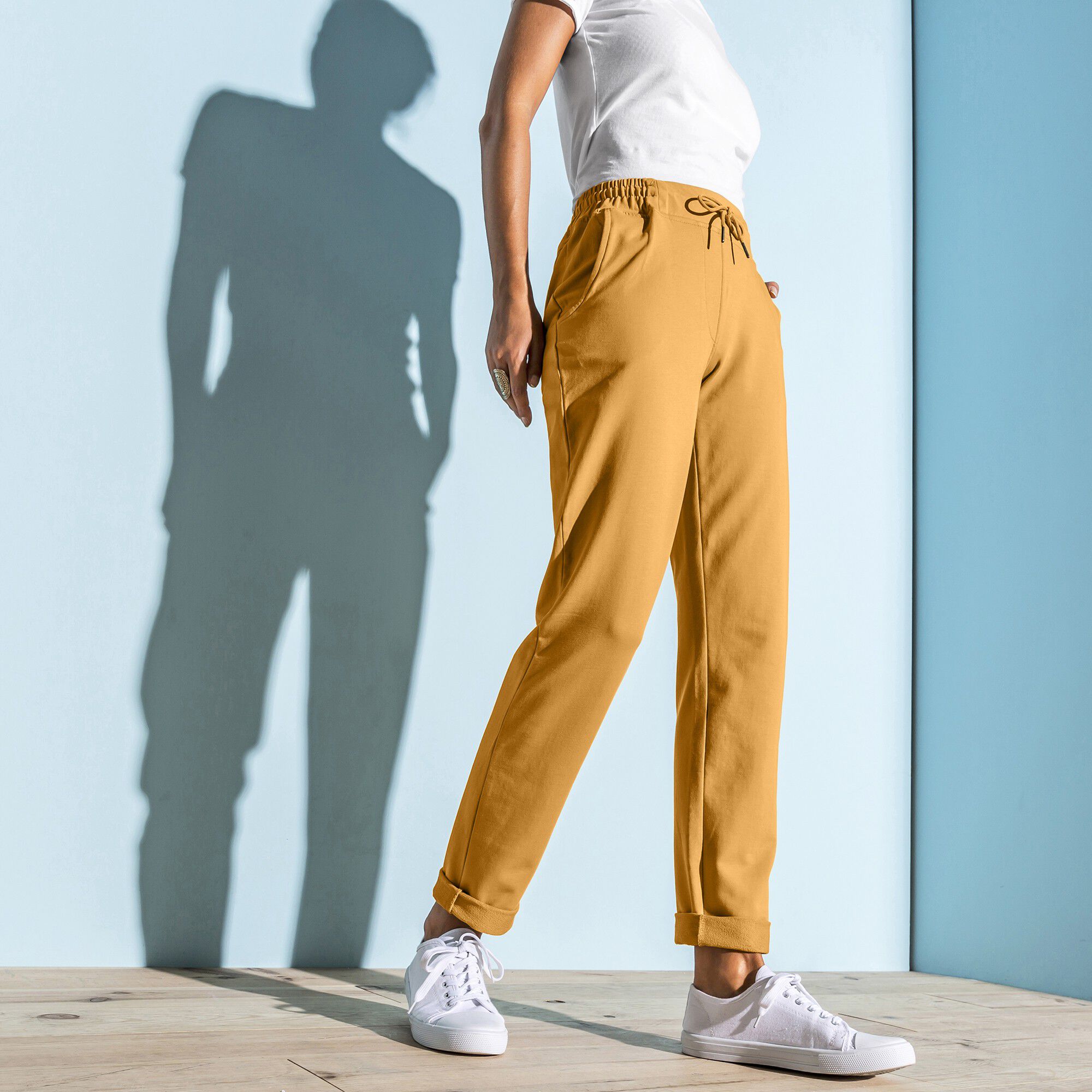 Pantalon jogpant ceinture élastiquée molleton