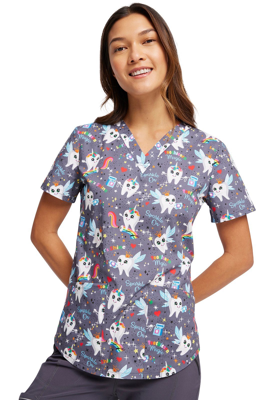 Cherokee Funktionsbluse Bunt bedruckter Damen Kasack 
