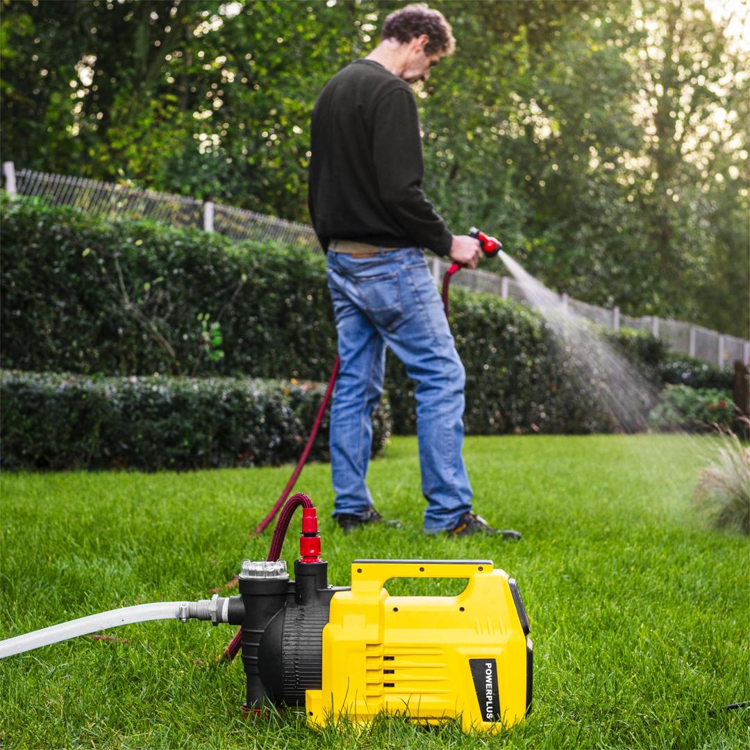 Powerplus Gartenpumpe Hauswasserautomat 3.300l/Stunde, 36 m Förderhöhe