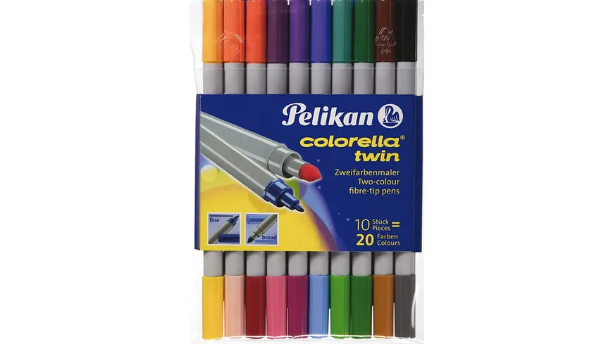 Pelikan Fasermaler Colorella Twin  10er-Etui