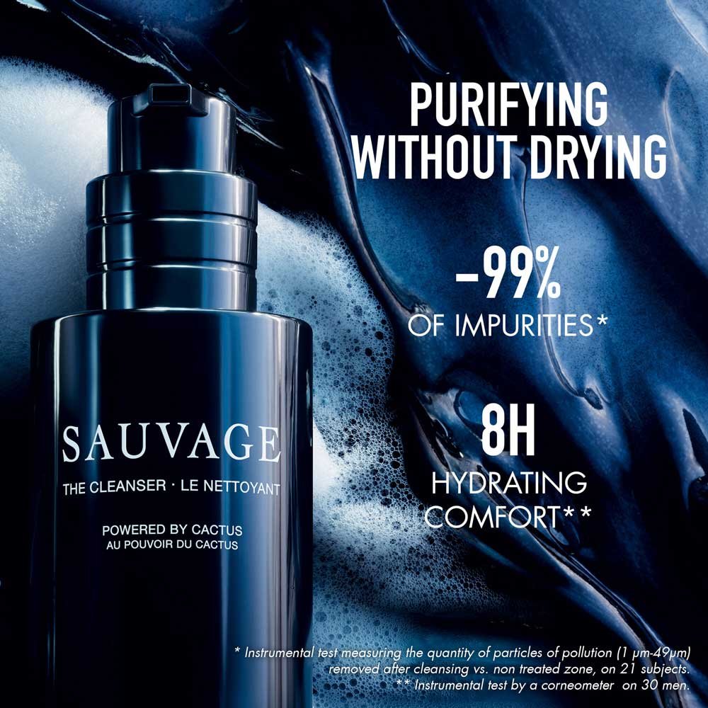 DIOR Sauvage Gesichtsreiniger - Schwarze Kohle und Kaktus