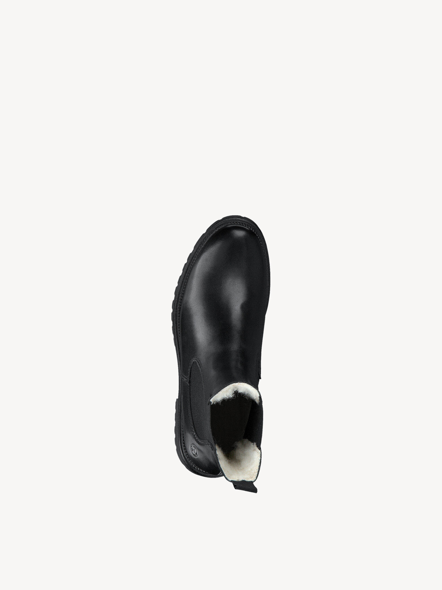 Bottine en cuir - noir doublure chaude
