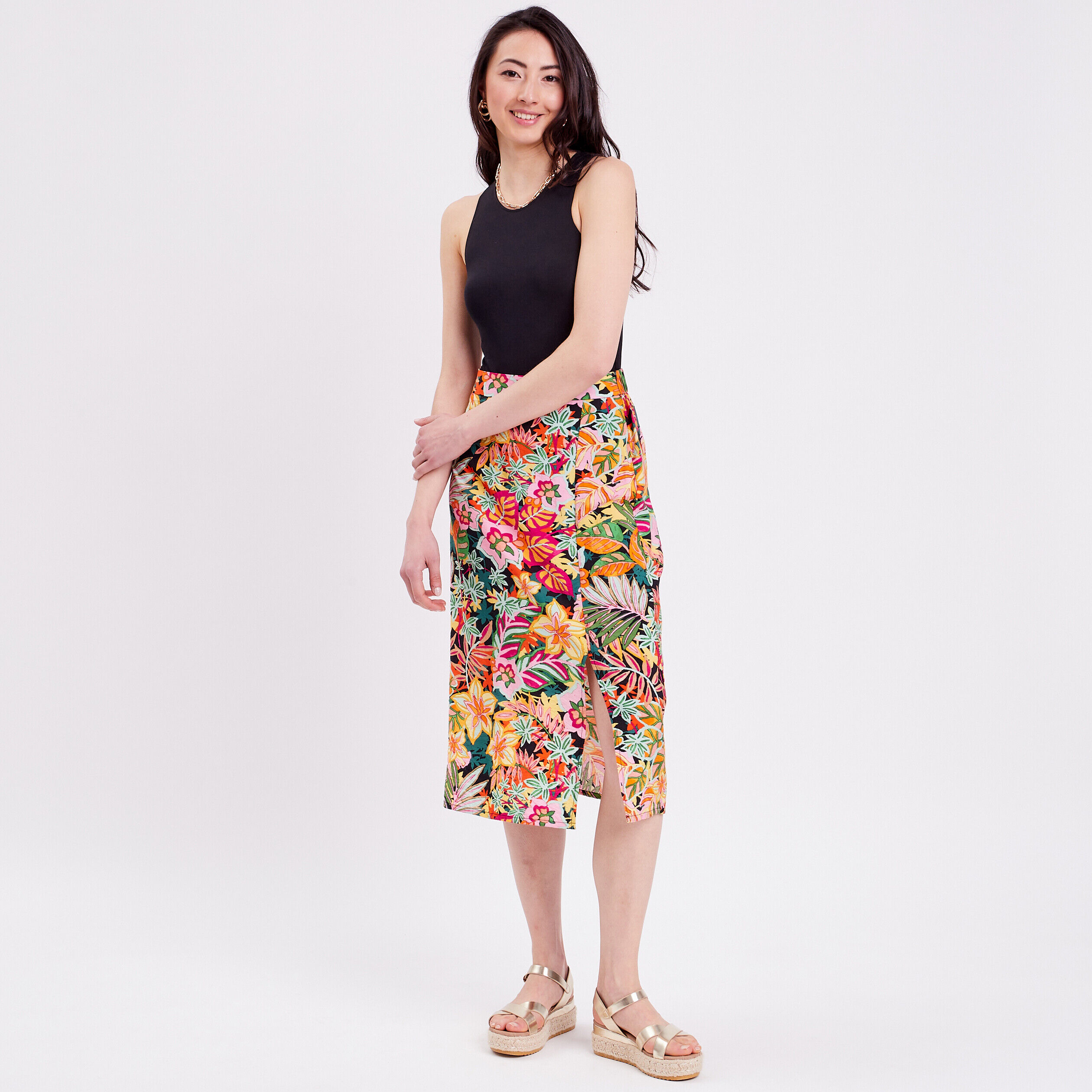 Jupe portefeuille blanc femme | Cache Cache