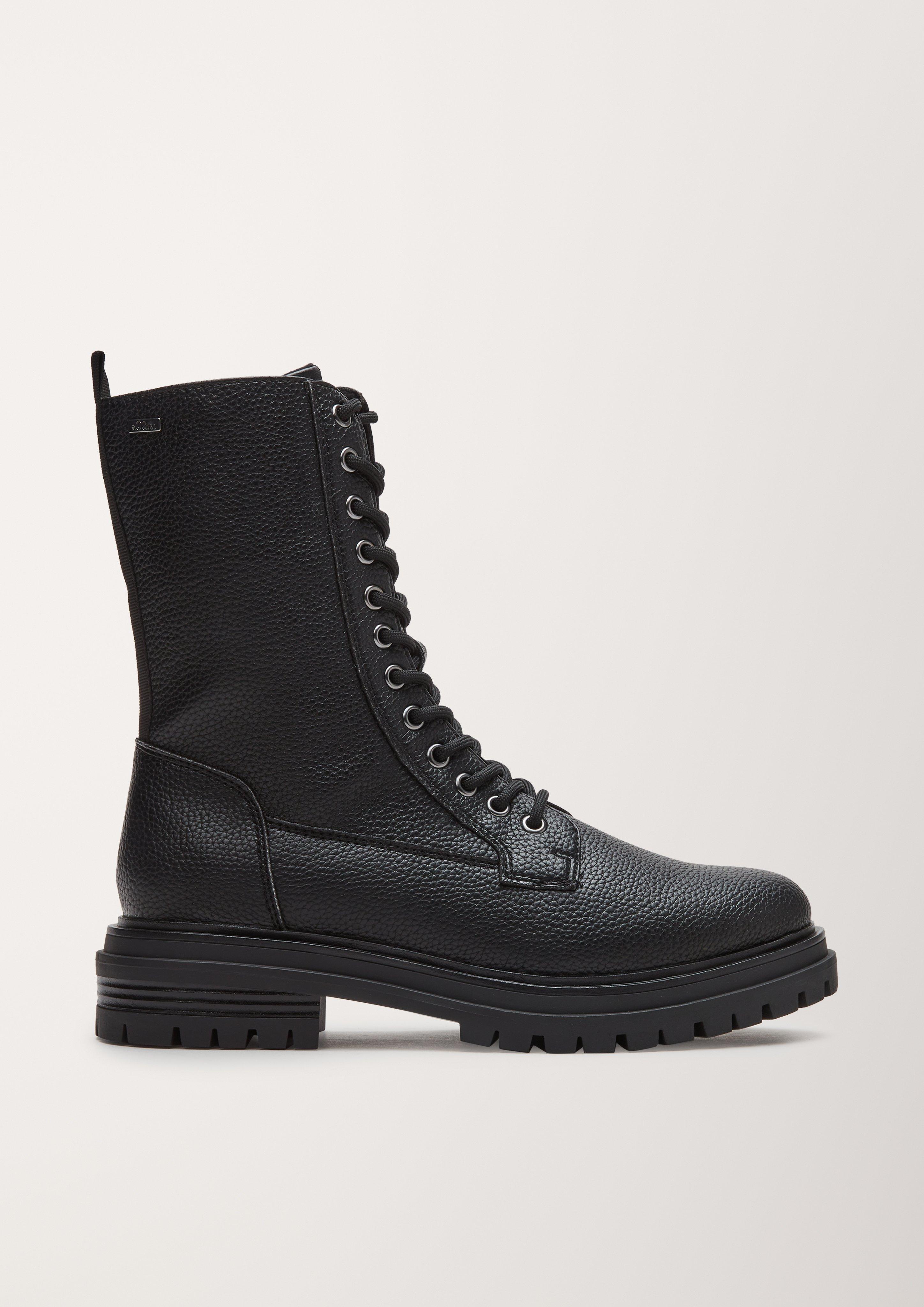 Schnürstiefel in Lederoptik  101.107.101.25233-001
