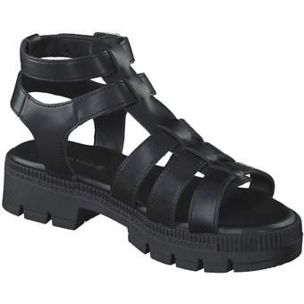 Tom Tailor Sandale in schwarz