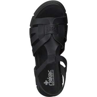 Rieker Sandale in schwarz