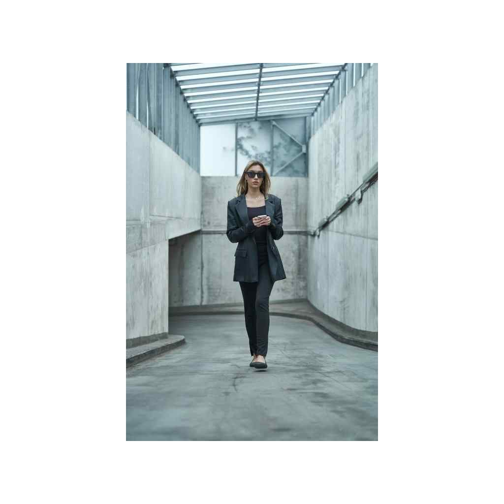 Aylla Shoes Einfach schwarz Barfuß-Ballerinas