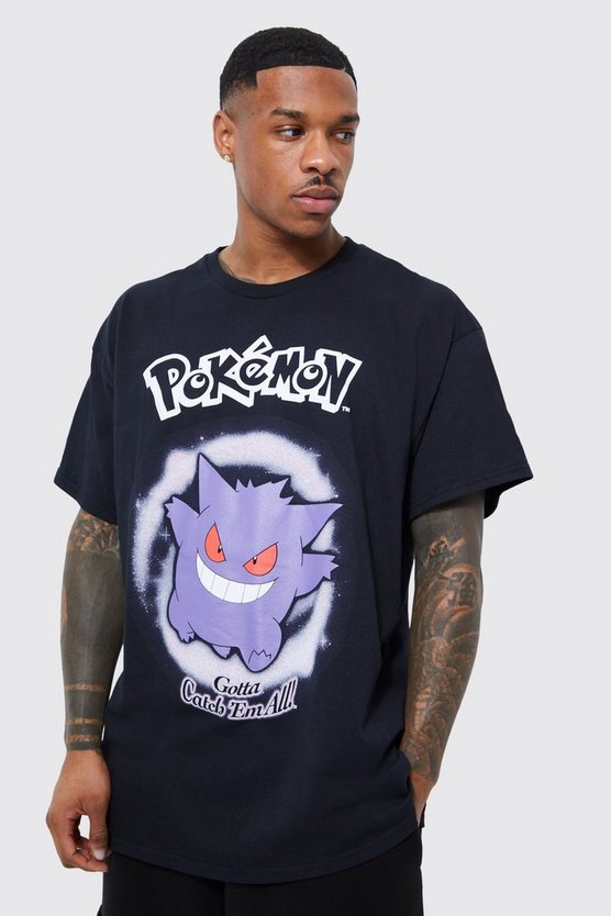 Oversize T-Shirt mit lizenziertem Pokemon Gengar Print