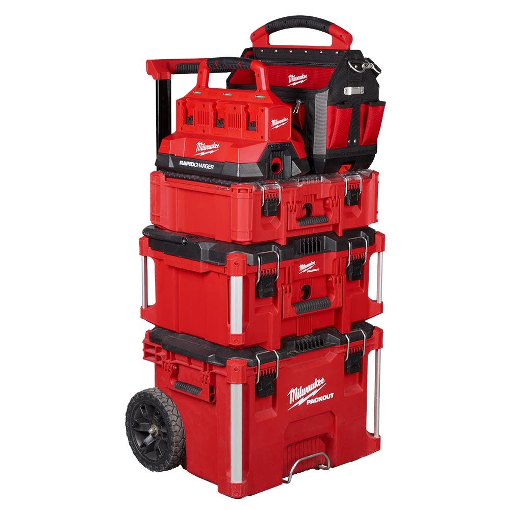 Carregador rápido de 6 estações MILWAUKEE PACKOUT™ M18PC6