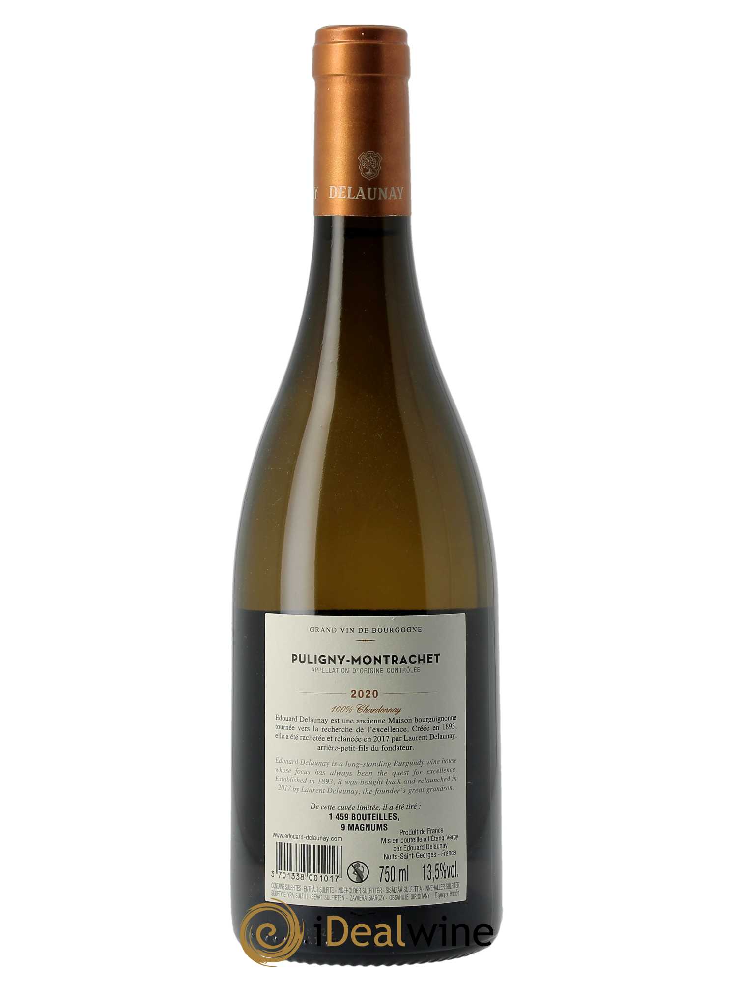 Puligny-Montrachet Edouard Delaunay  2020 - Lot de 1 Bouteille