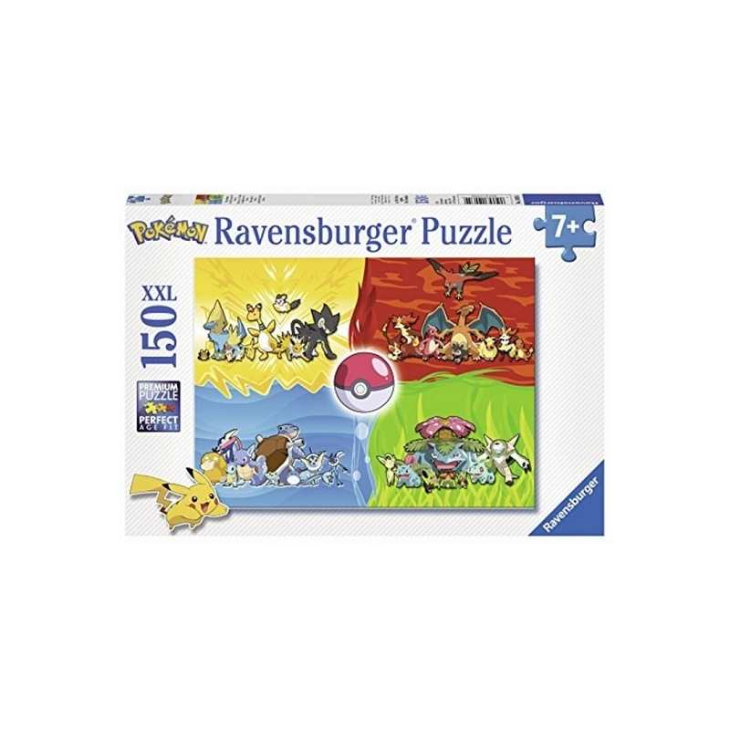 Puzzle Les diffrents types de Pokemon 150 pièces XXL