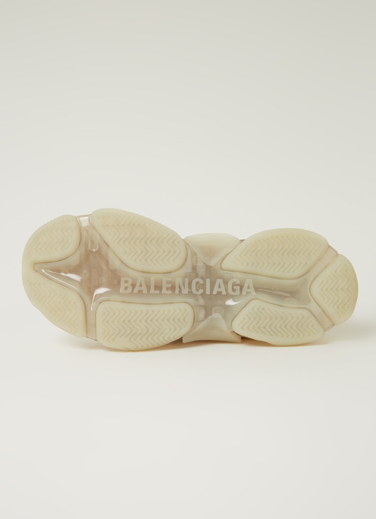 Sneakers Balenciaga Triple S con dettagli in pelle di vitello