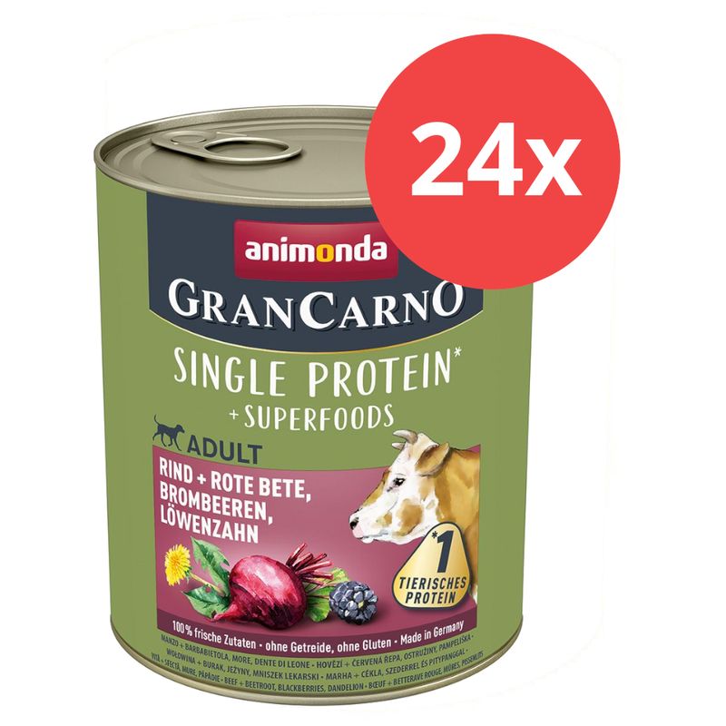 animonda GranCarno Adult Superfoods 24 x 800 g