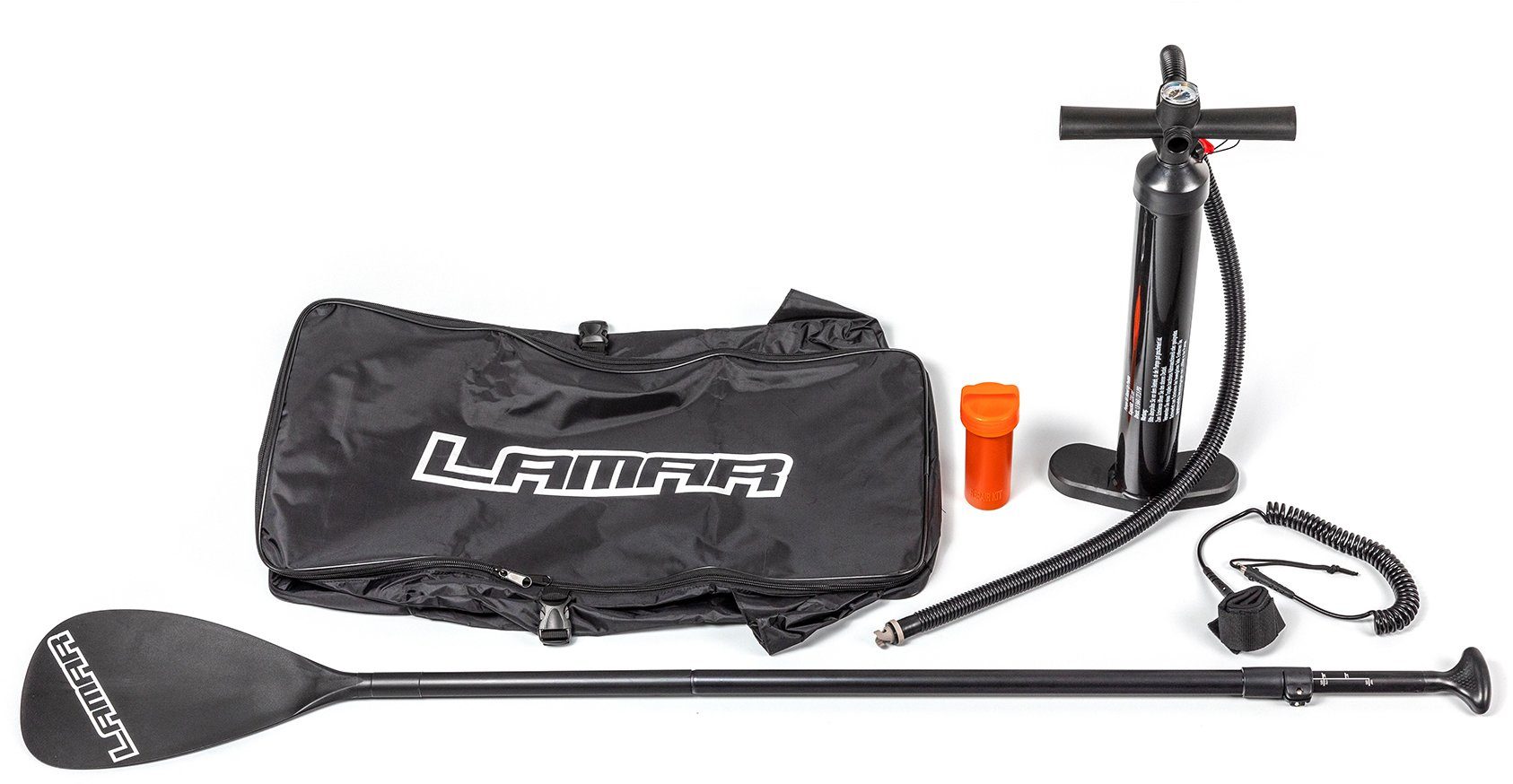 Lamar SUP-Board I-SUP 290 Traditional, Fishboard, (Set, 5 tlg., mit Paddel, Pumpe und Transportrucksack)