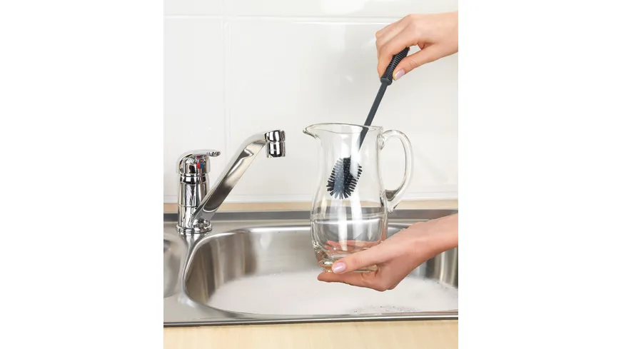 WENKO Silikon Spülbürste Sia 25cm Grau