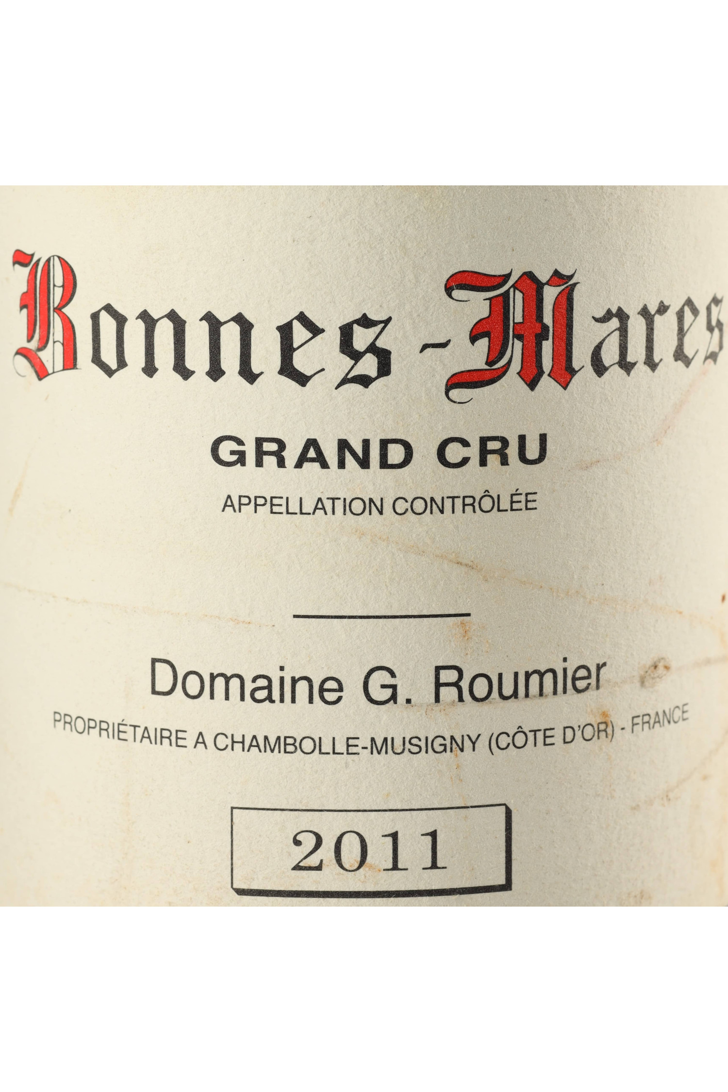 Roumier G. 2011, Bonnes Mares