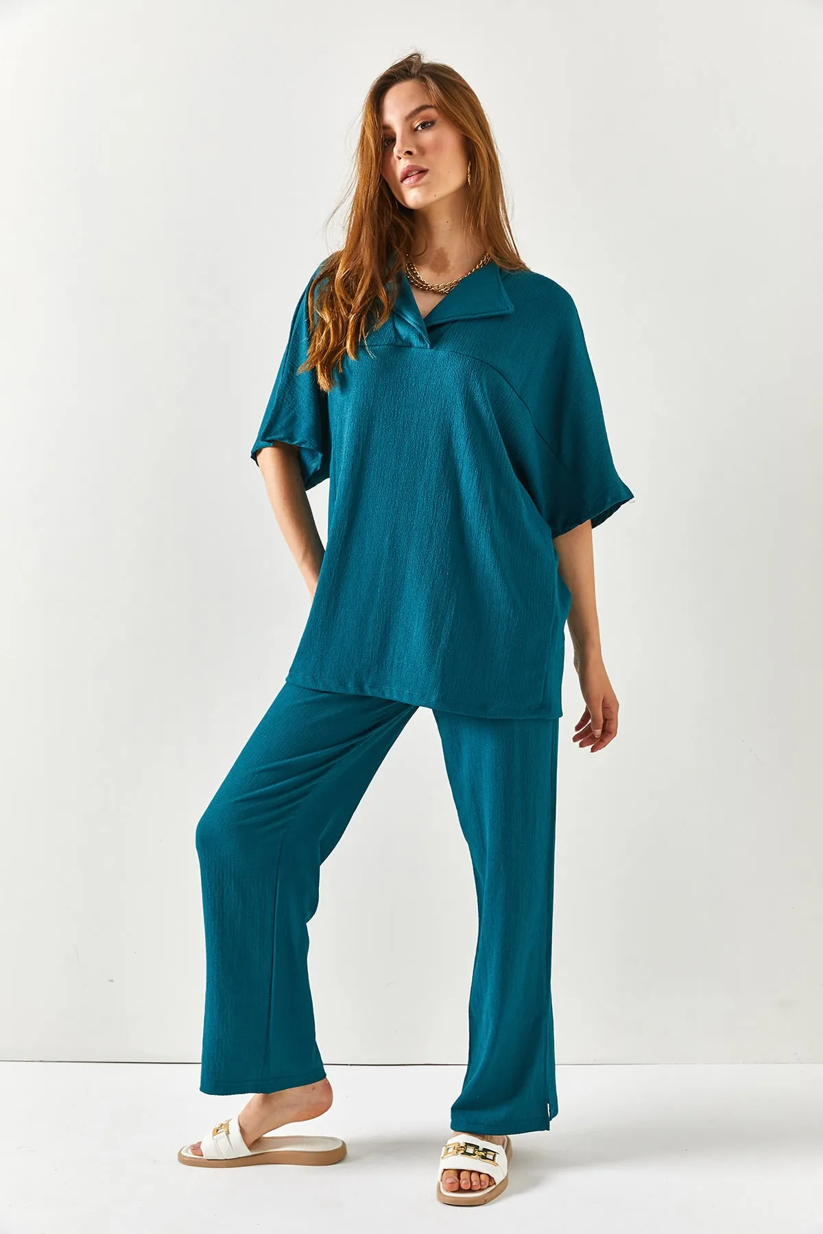 Olalook  Zweiteiler - Blau - Oversized