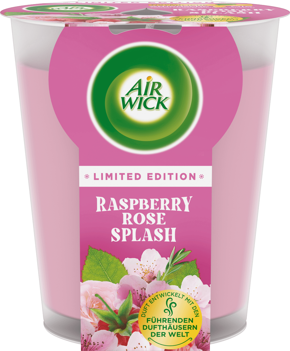 Duftkerze im Glas Raspberry Rose Splash 220g, 1 St
