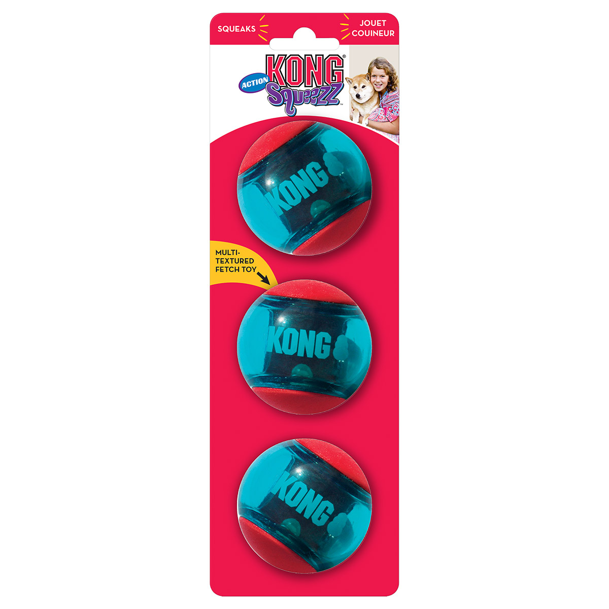 KONG Hundespielzeug Squeezz Action Ball M kaufen bei ZooRoyal