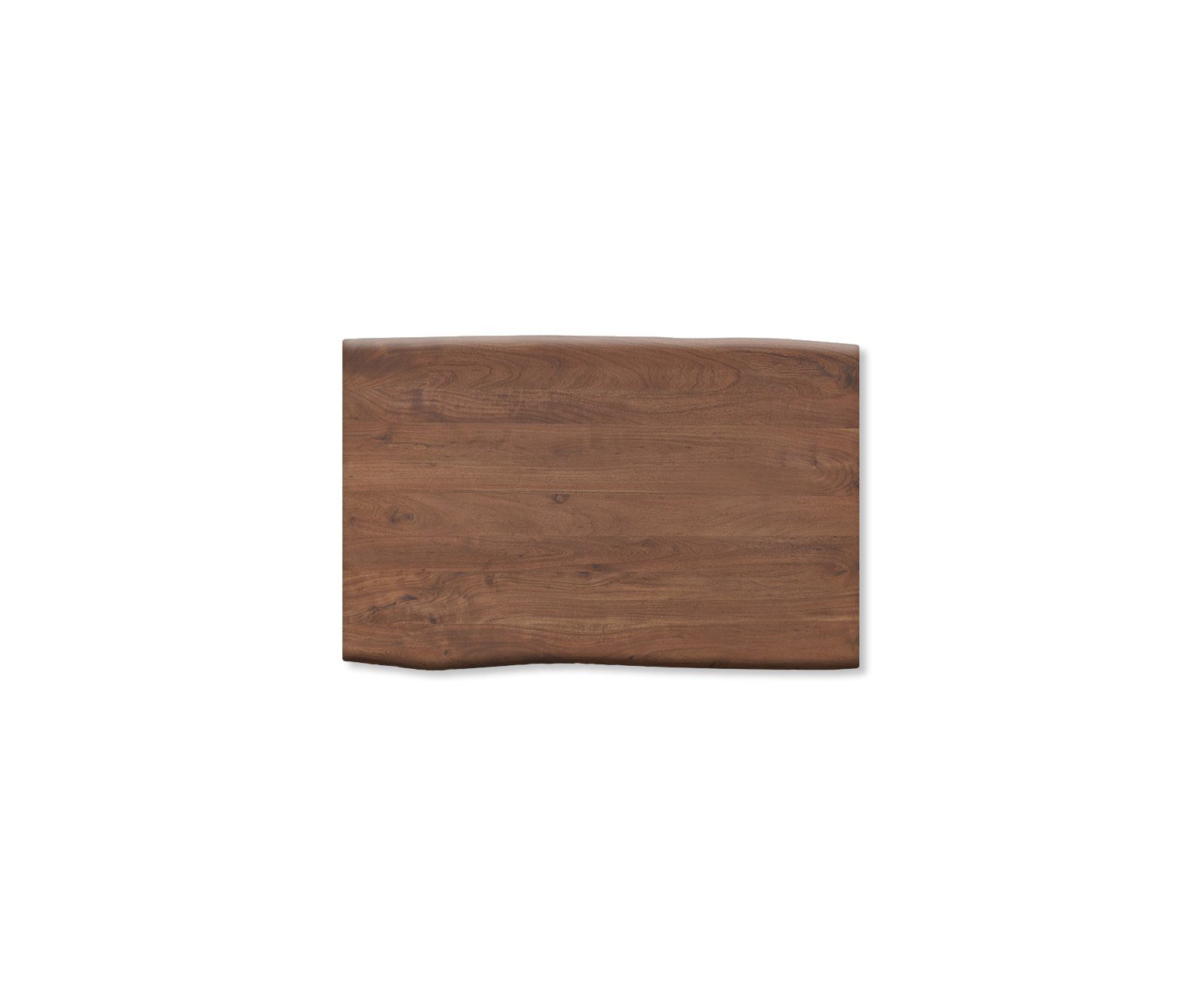 DELIFE Esstischplatte Edge, Akazie Braun 140x90cm Live-Edge