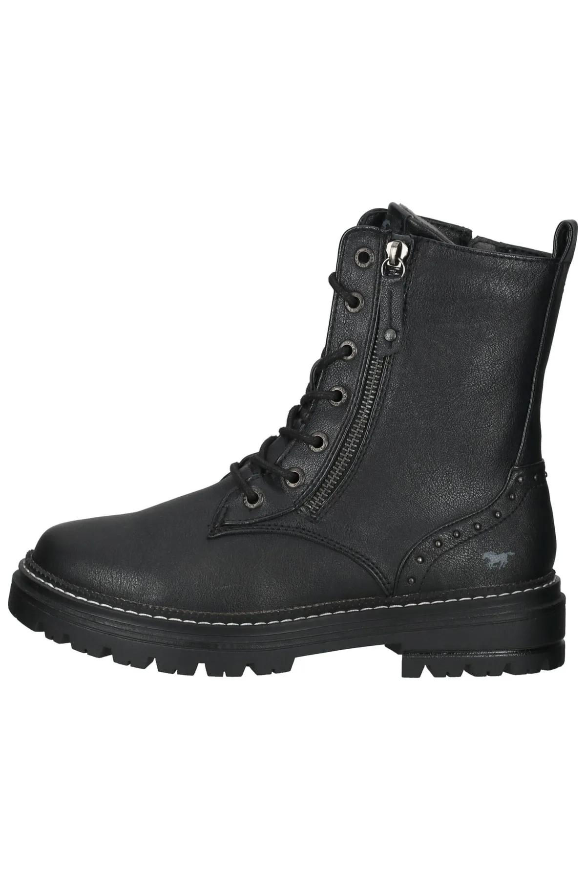 Mustang  Stiefelette - Schwarz - Blockabsatz