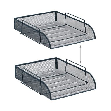 relaxdays Schreibtischaufsatz 7-teiliges Schreibtisch Organizer Set