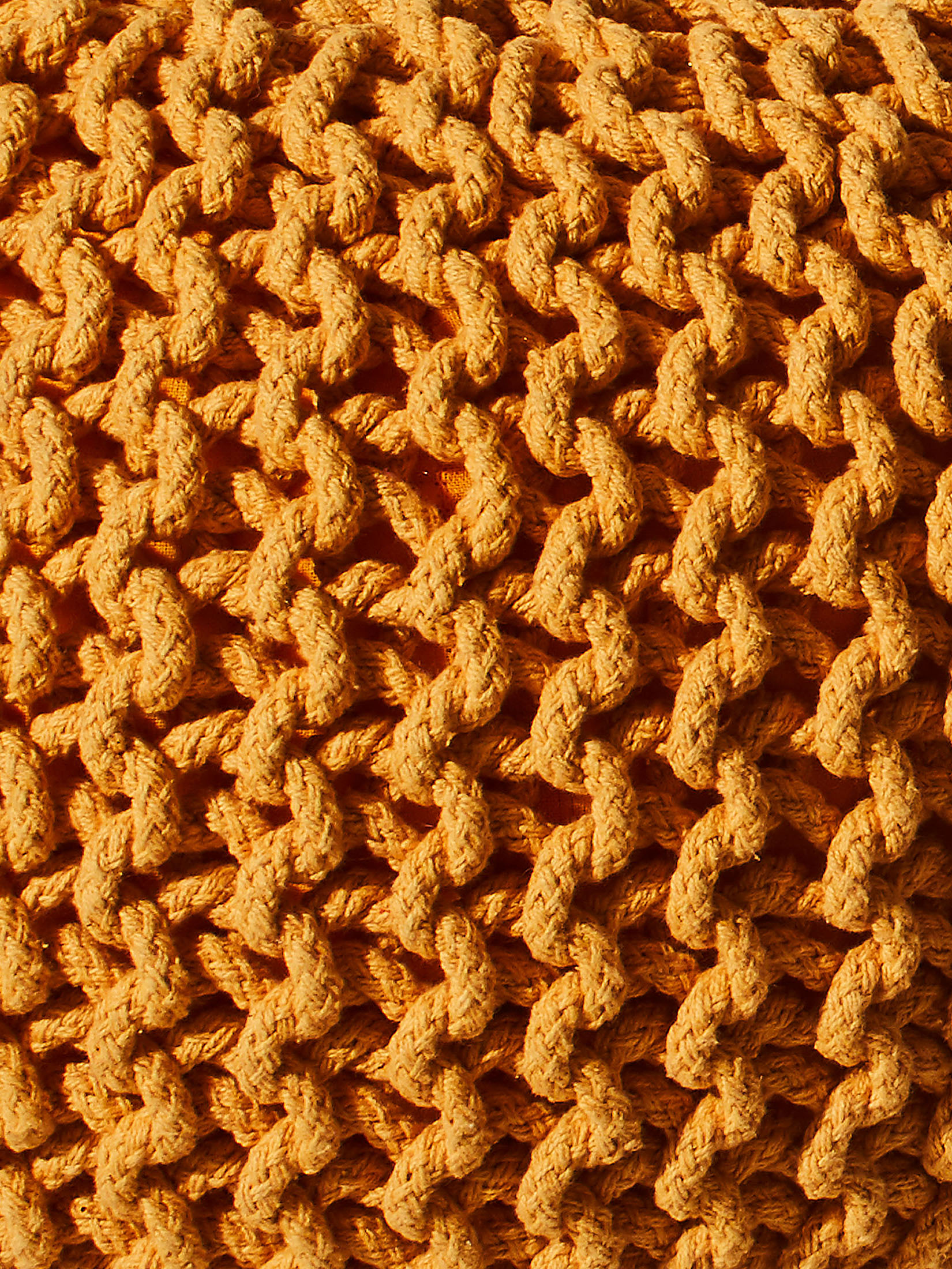 Kiruna Strick-Pouf, Yellow