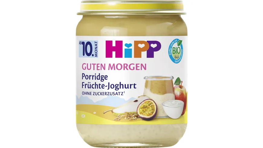 Hipp Guten Morgen Porridge Früchte-Joghurt Glässchen 160 g