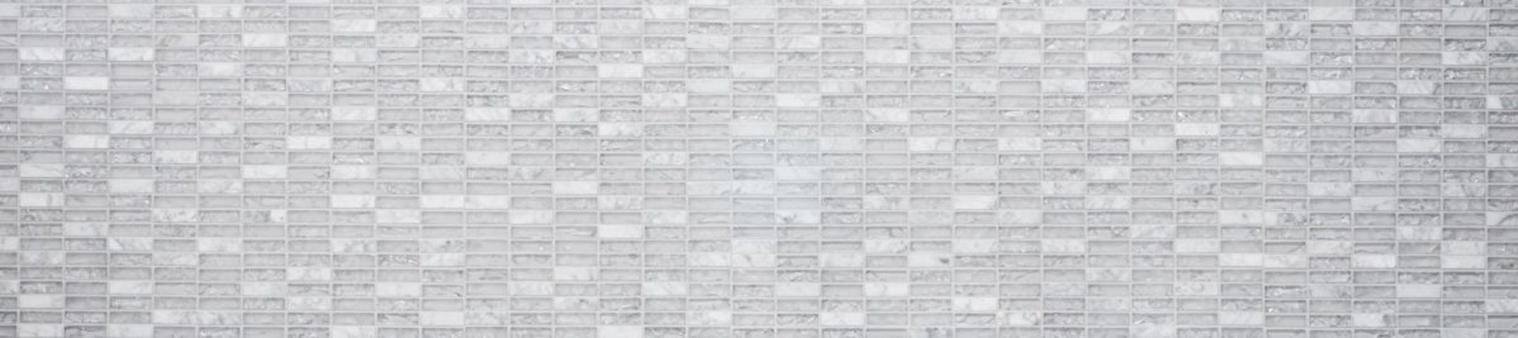 Mosani Mosaikfliesen Riemchen Rechteck Mosaikfliesen Glasmosaik weiß