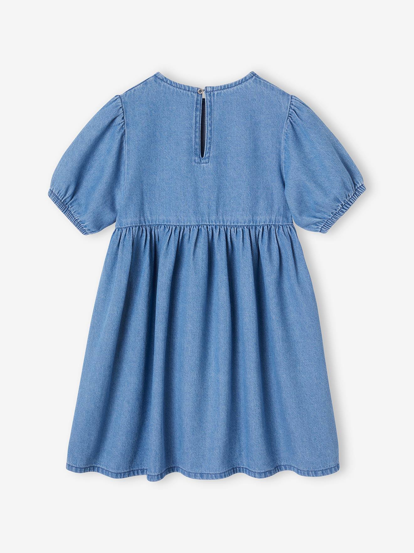 Vertbaudet Mädchen Jeanskleid - blue stone