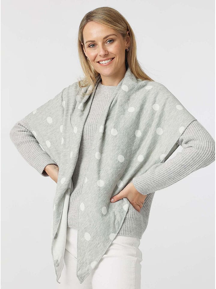 Zwillingsherz Dreieckstuch in Grau - (L)200 x (B)130 cm günstig kaufen onesize