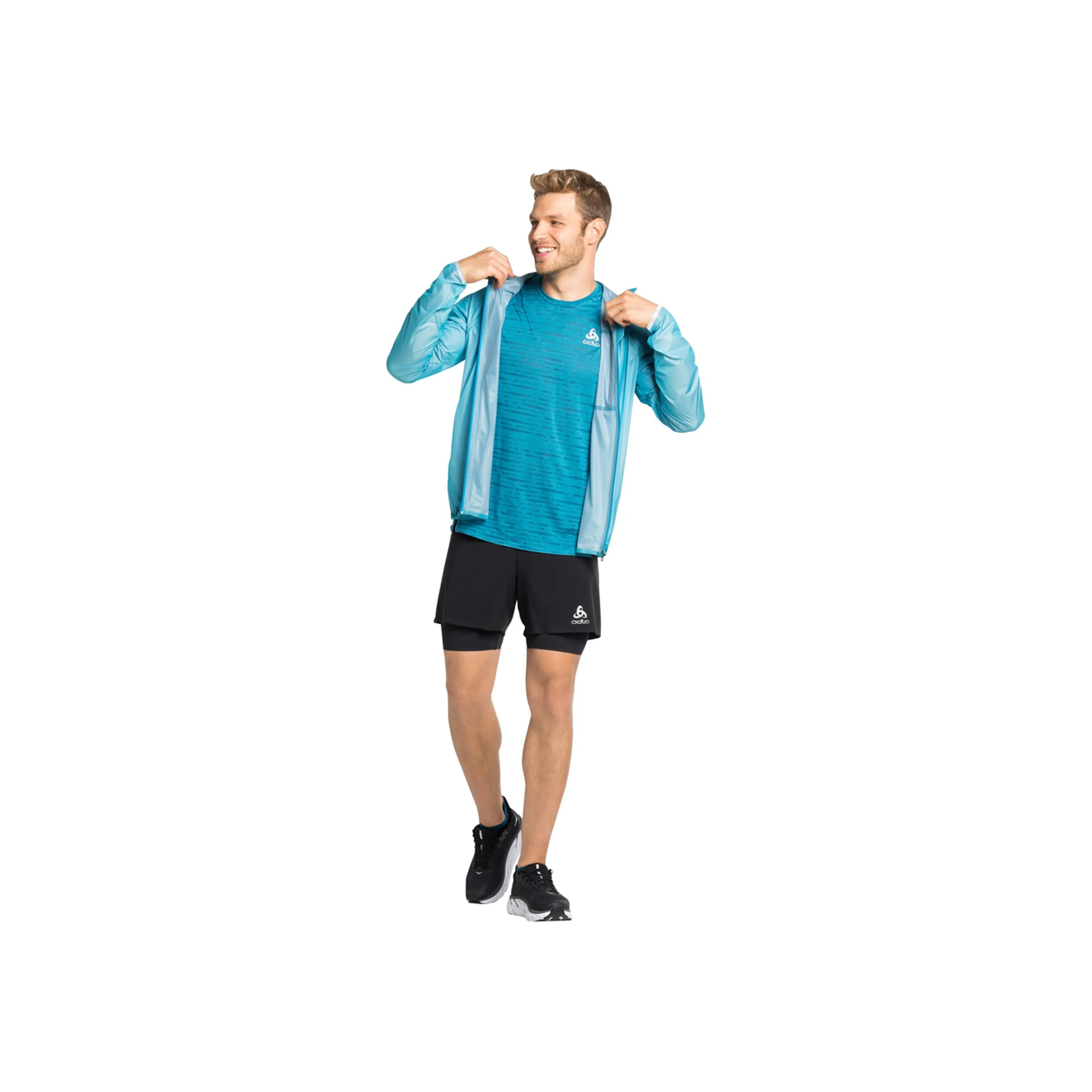 2in1 5in Shorts Herren - Schwarz