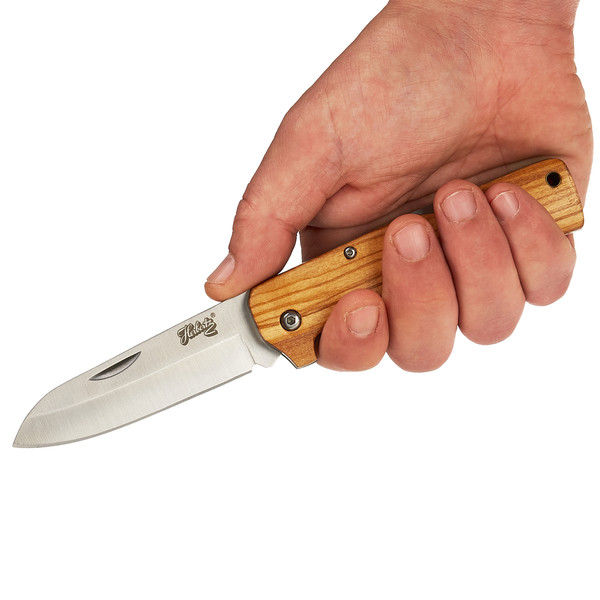 TASCHENMESSER OLIVENHOLZ - Klappmesser
