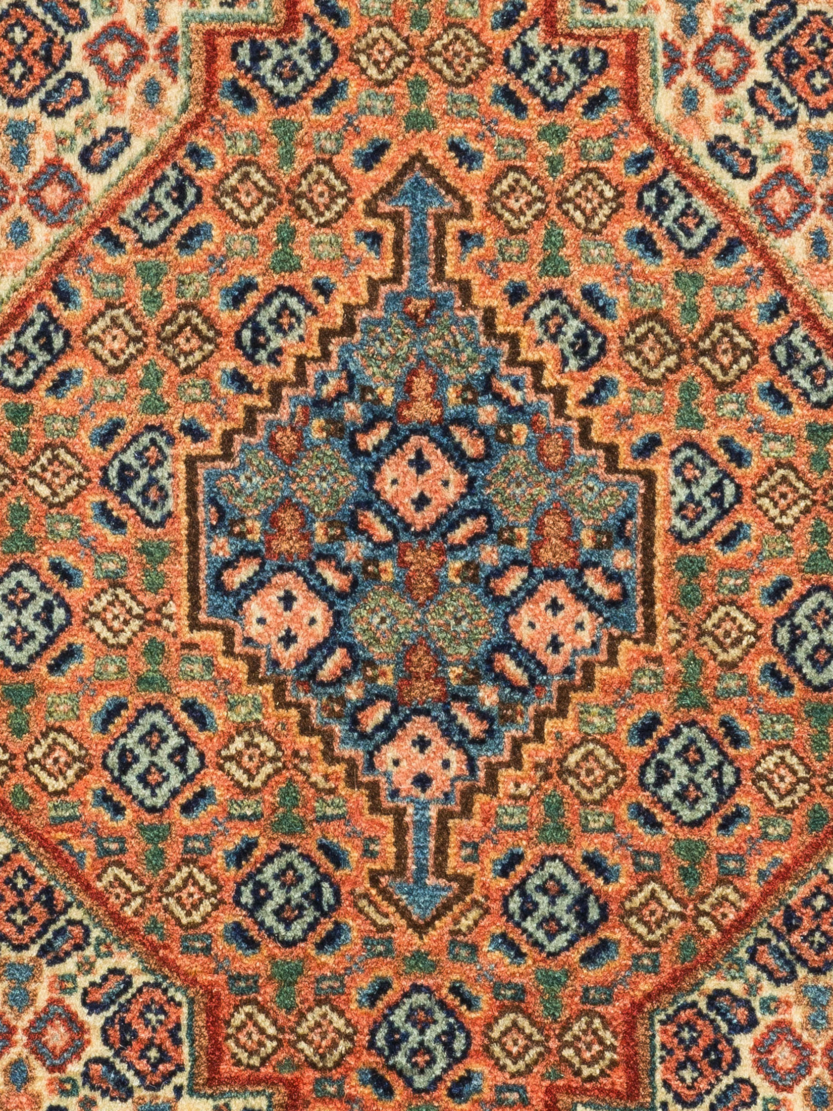 Senneh ca. 76 x 107 cm, Unikat / Einzelstück