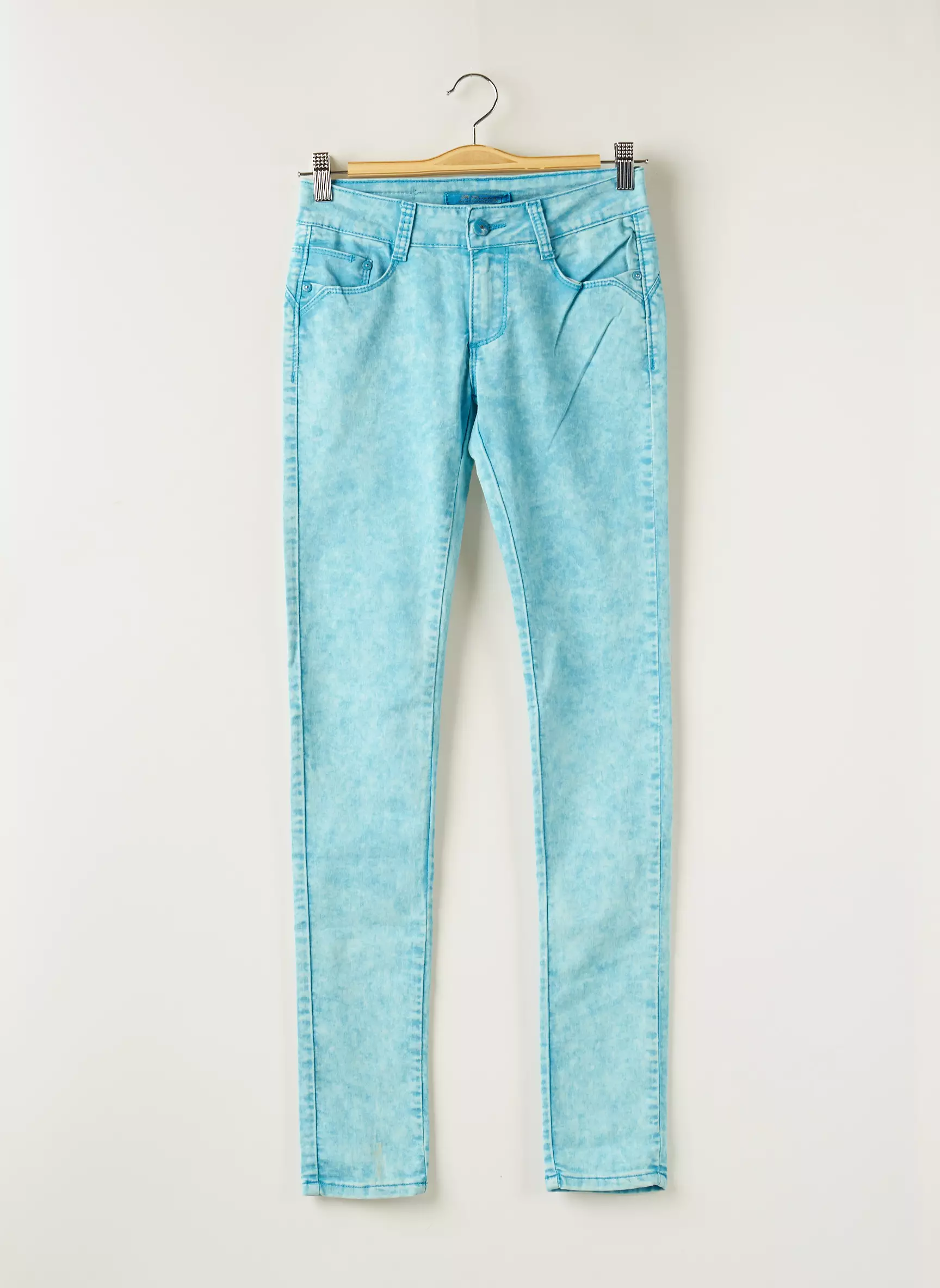 R Display Pantalons Slim Femme couleur bleu