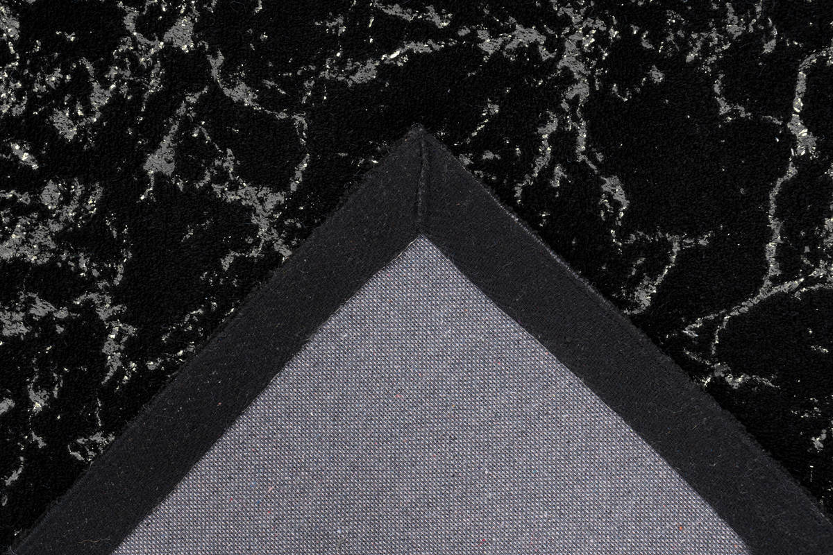 me gusta Teppich Schwarz / Silber 200cm x 290cm