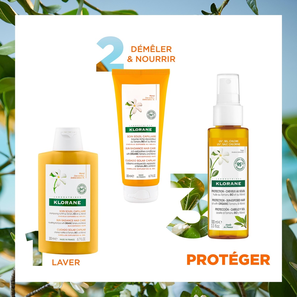 Klorane Klorane  Huile protectrice capillaire au  Tamanu BIO et Monoï 100 ml Huile