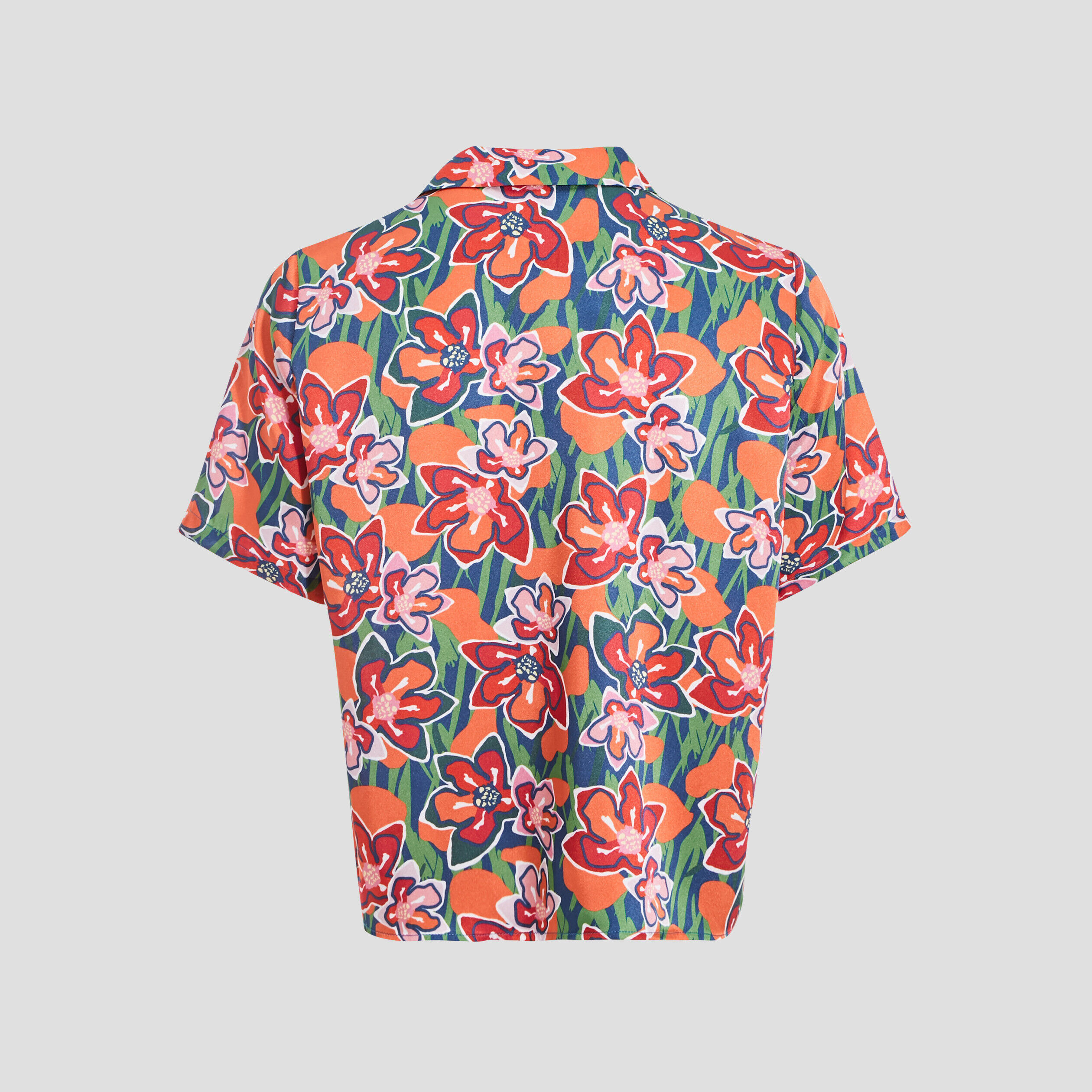 Chemise manches courtes rouge femme | Cache Cache