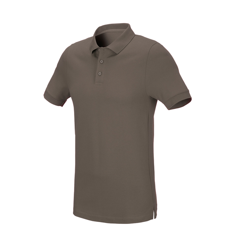 e.s. Piqué-Polo cotton stretch, slim fit