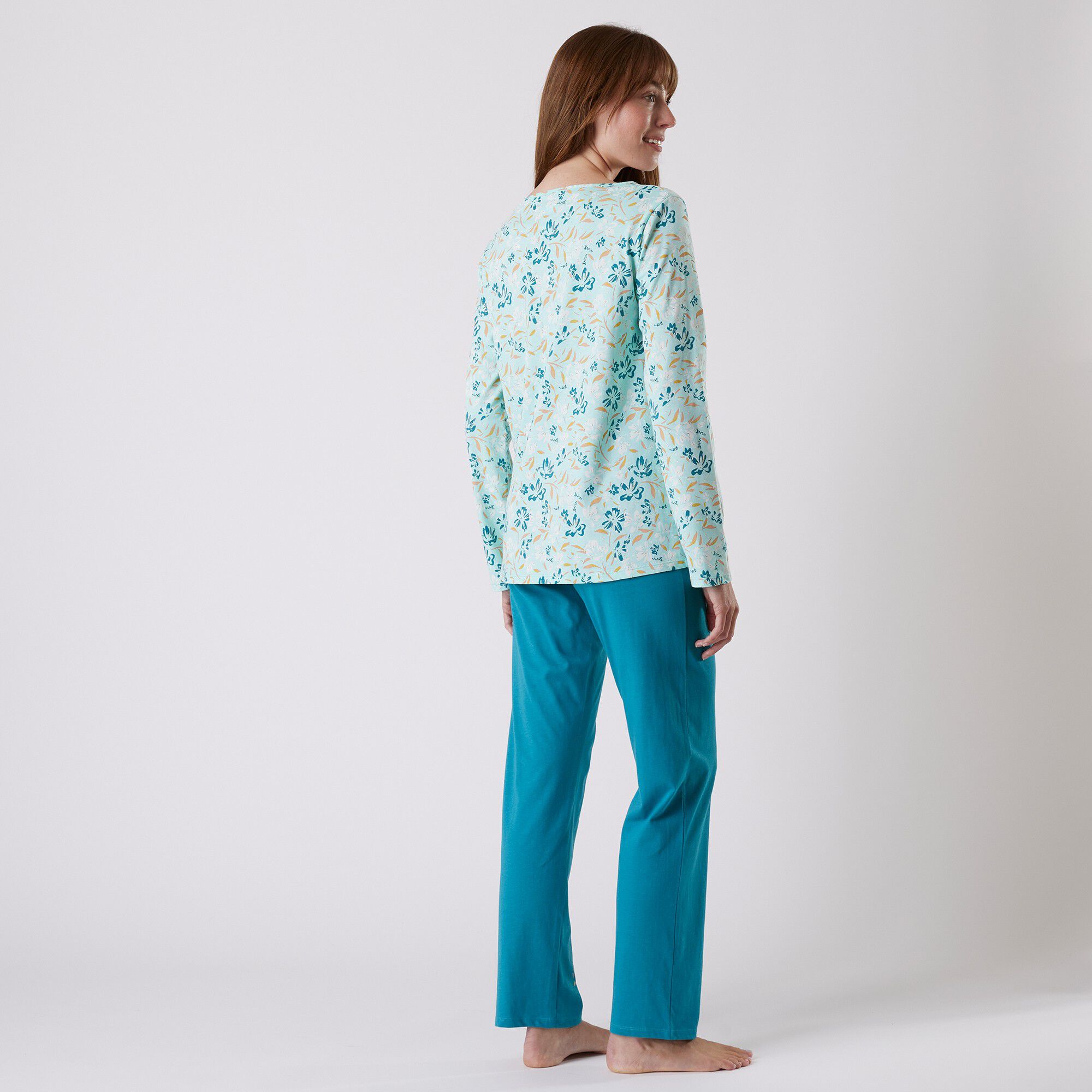 Pantalon pyjama coton imprimé 
