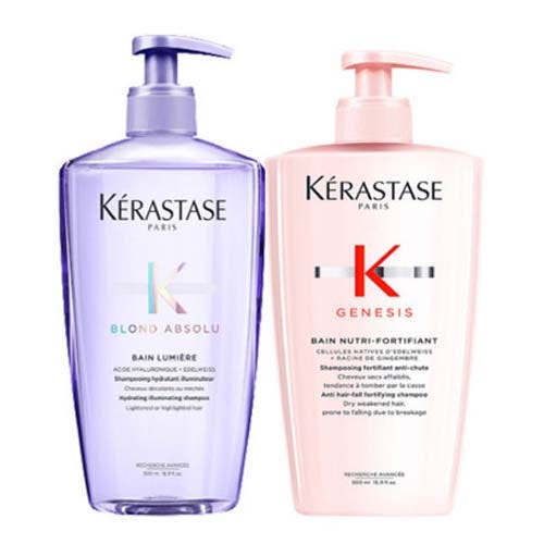 Kérastase Blond Absolu Bain Lumière & Genesis Bain Nutri-Fortifiant Set 2 x 500 ml