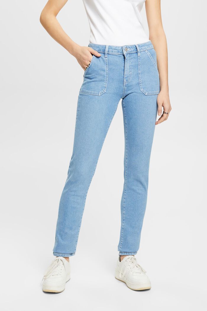 Slim-Fit-Jeans mit mittlerer Bundhöhe