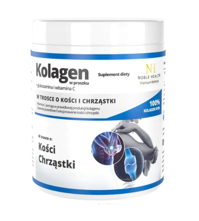 Noble Health kolagen + glukozamin i vitamin C u prahu 100 g