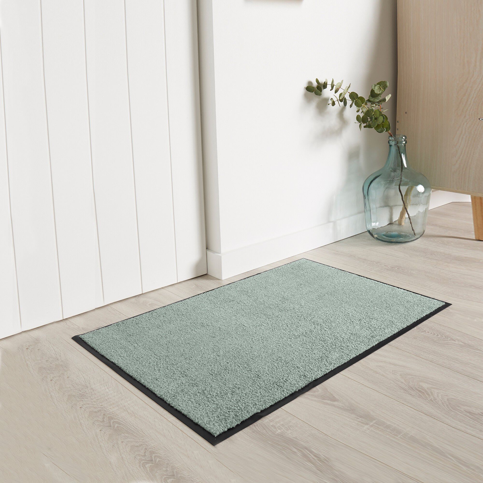 Tapis uni anti-poussière luxe