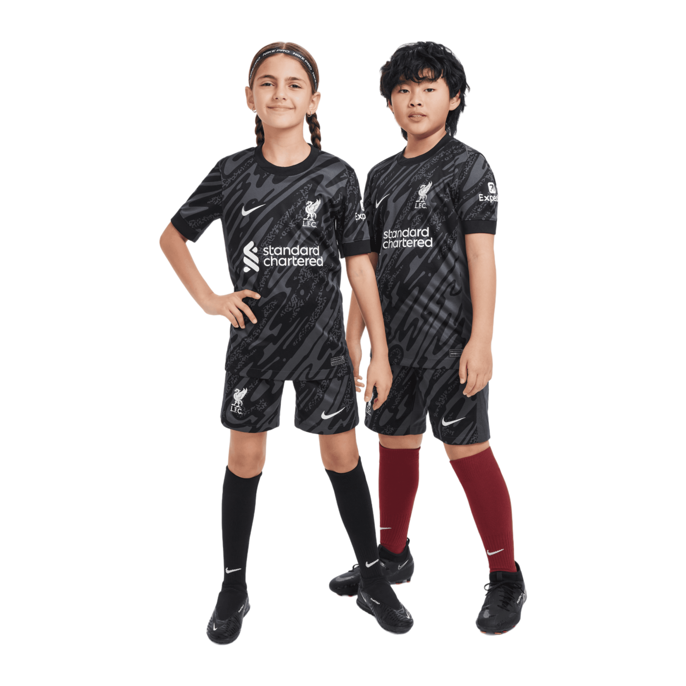 Nike FC Liverpool Torwarttrikot kurzarm 2024/2025 Kids Schwarz F061