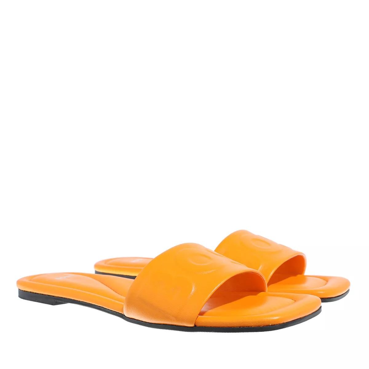 BOSS Pantoletten orange Slide