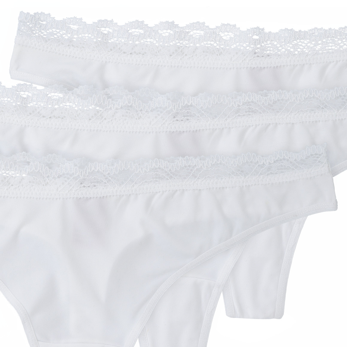 3 Damen Strings mit Spitze