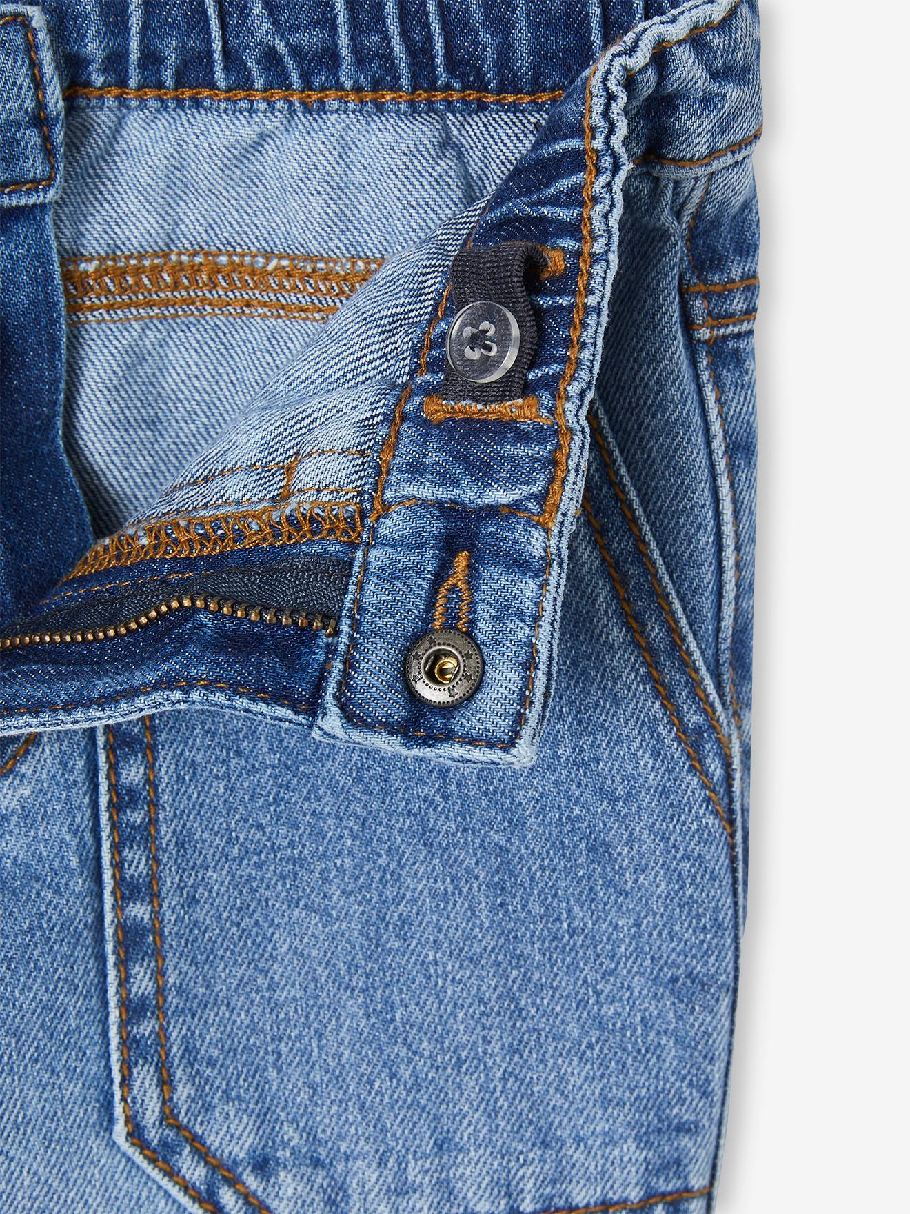 Jean large charpentier garçon denim black