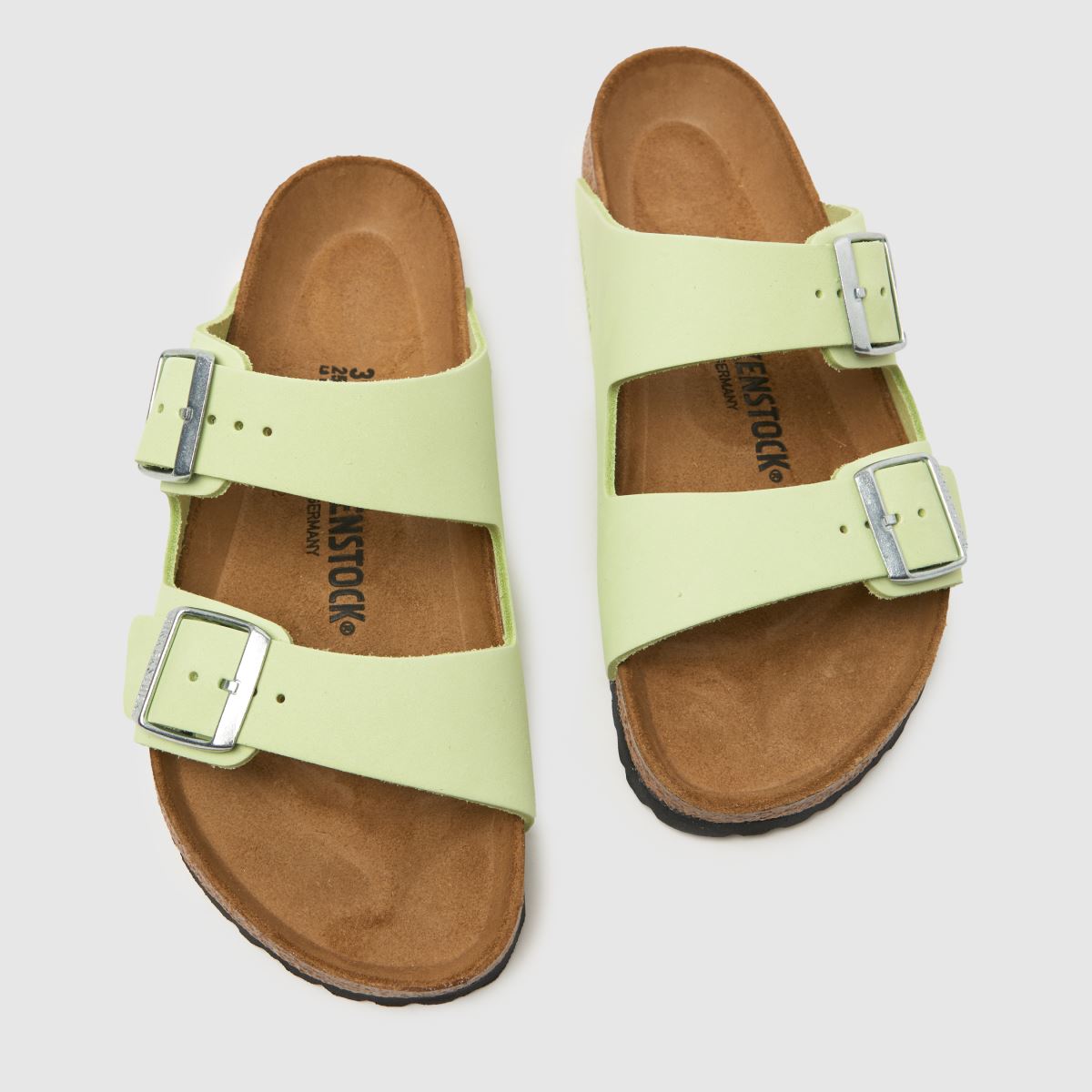 BIRKENSTOCK – Arizona – Sandaler i blekt limefärg