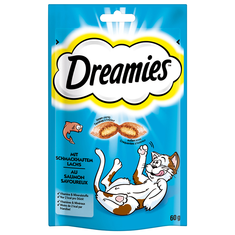 Dreamies Snacks Dreamies 6x60g Lachs